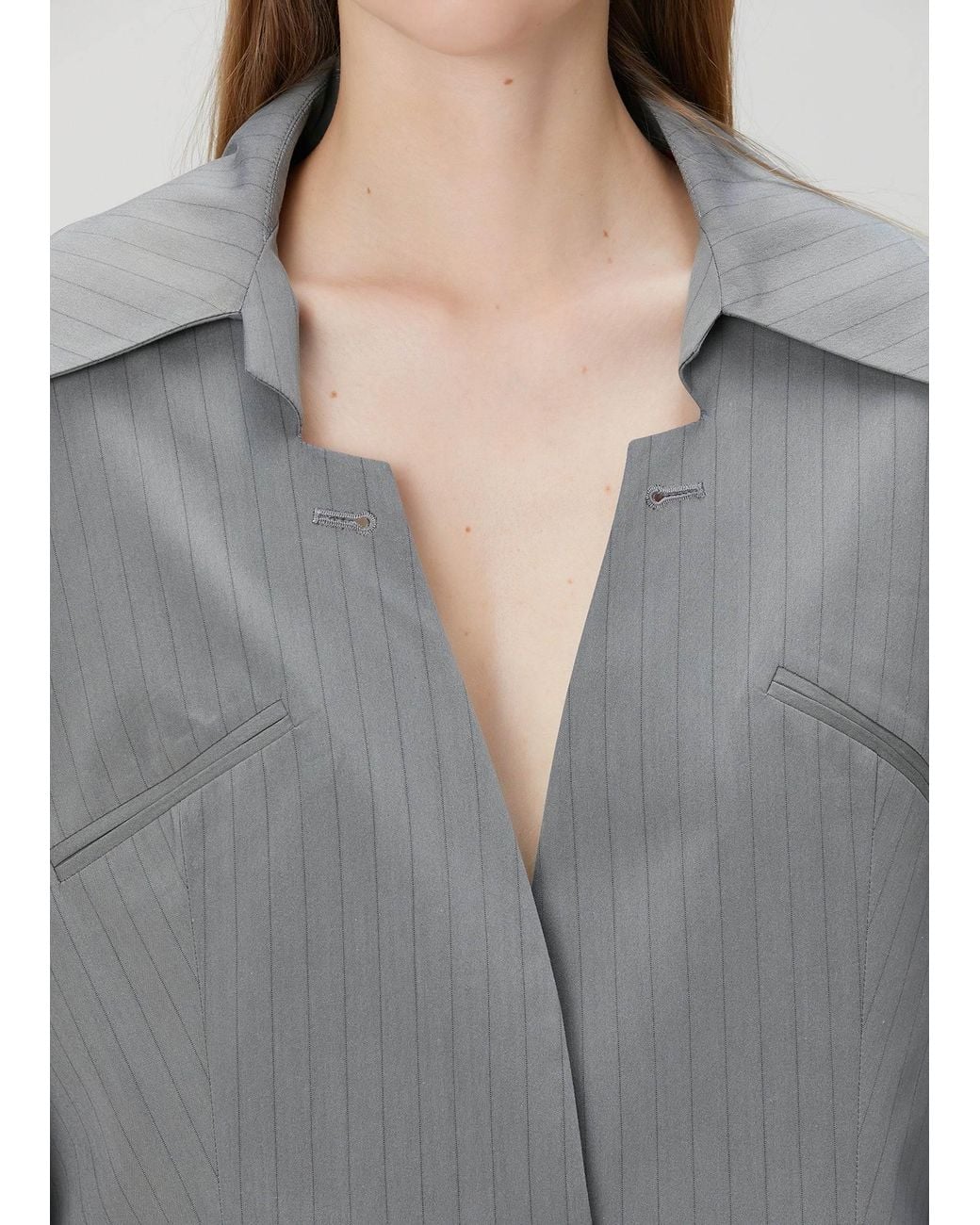 Pcfg Gray Cotton Woven Jacket