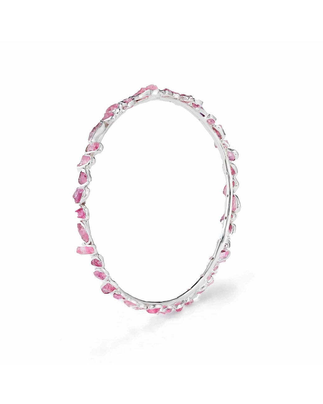 German Kabirski Metallic Aten Bangle With Spinel
