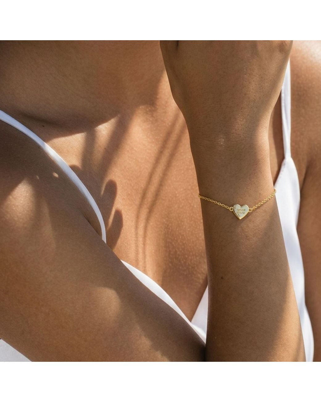 With Love Darling Metallic Equality Heart Bracelet