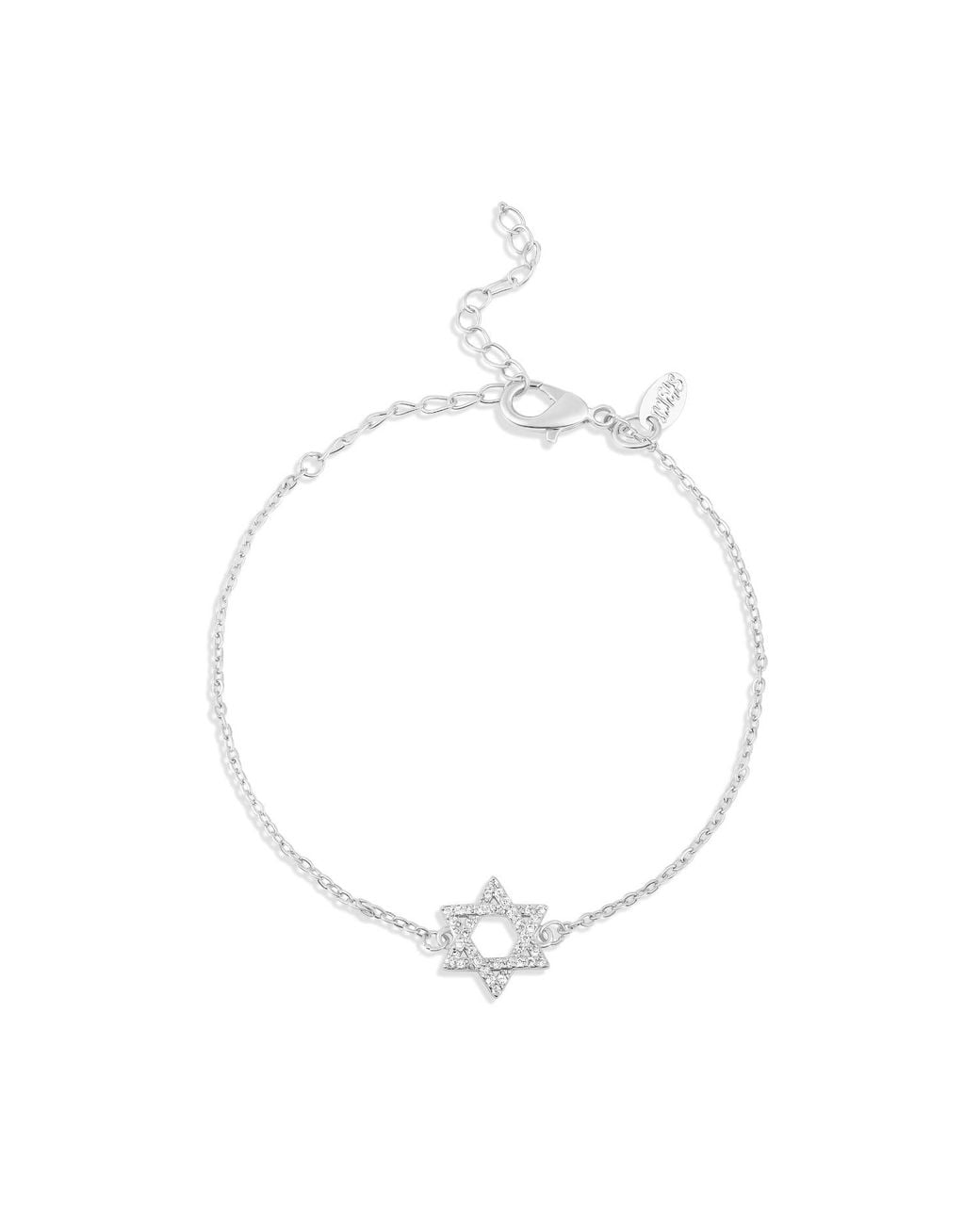 SHYMI White Pave Star Of David Bracelet