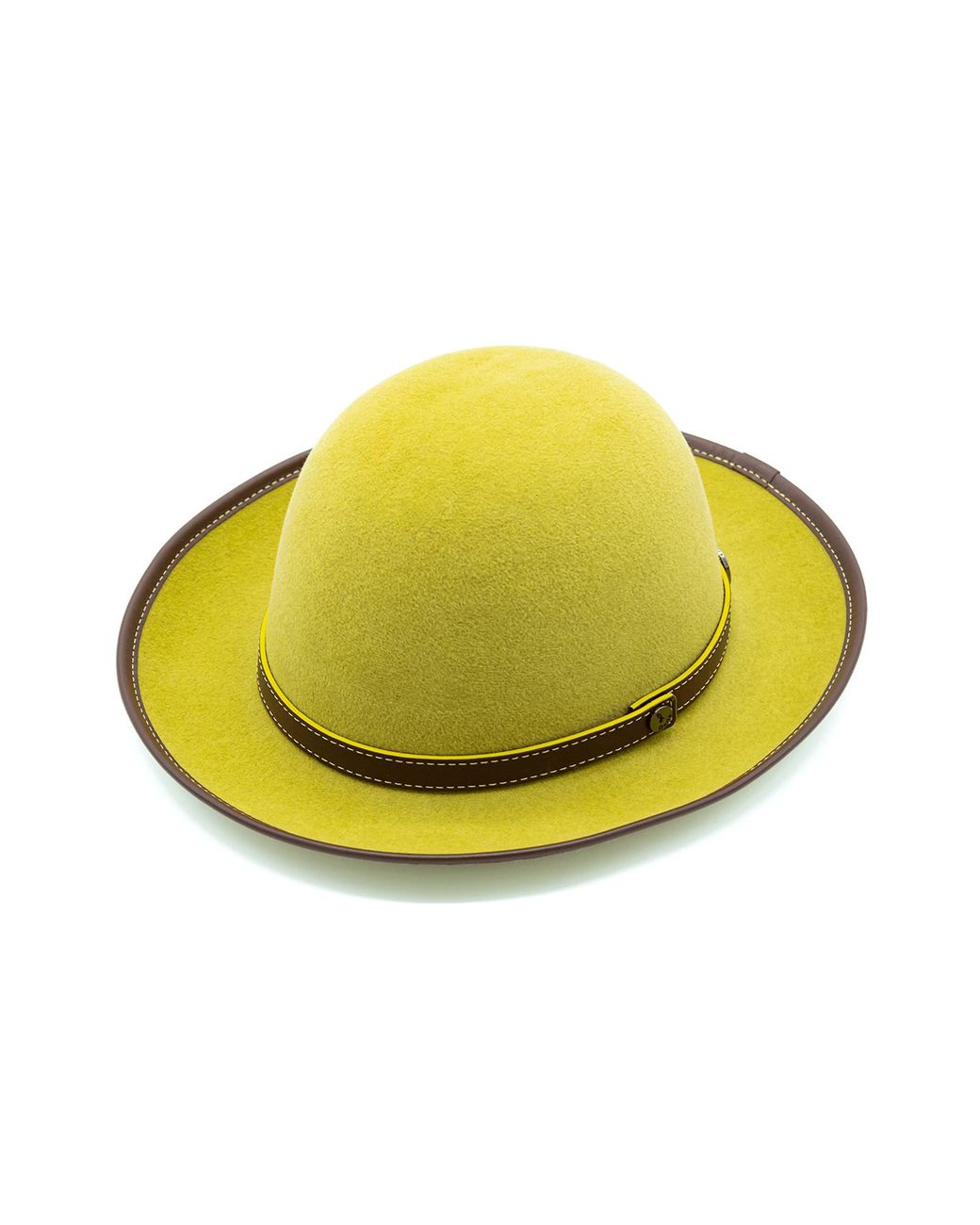 DORIA 1905 Yellow Lapin Felt Rolling Hat for men