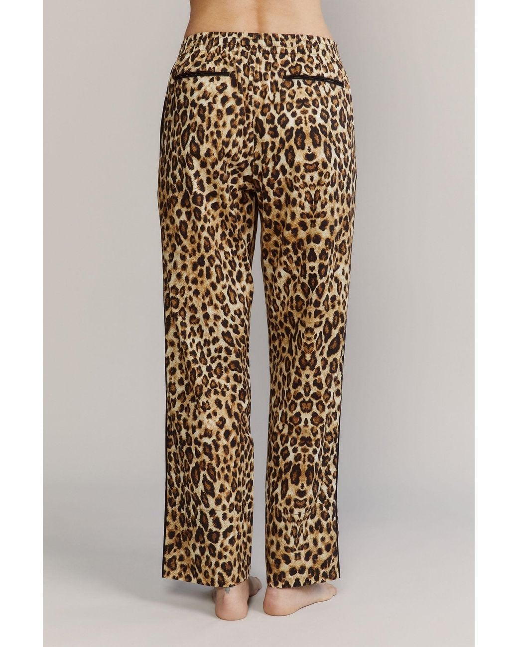 Kato Natural Broad Beach Leopard Cotton Pajamas