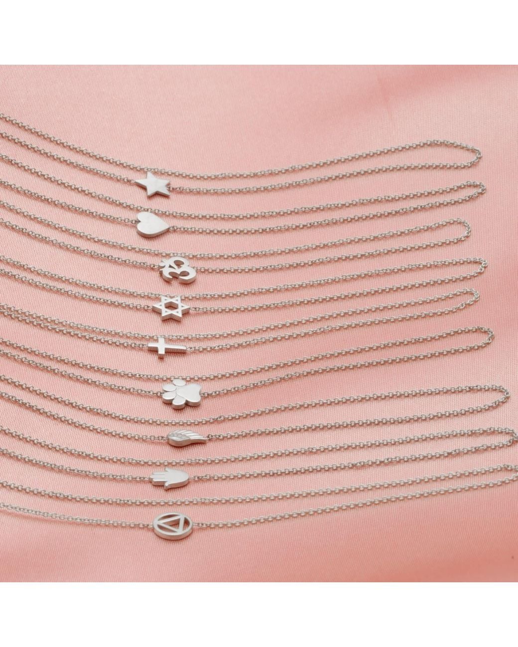 Maya Brenner Metallic 14K Asymmetrical Charm Necklace