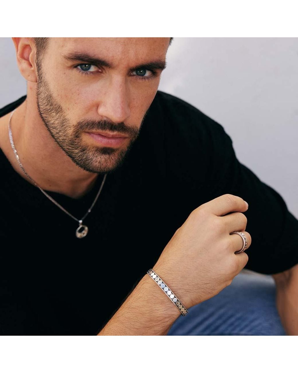 Charlotte's Web Jewellery Metallic Maharaja Cuff Bracelet for men