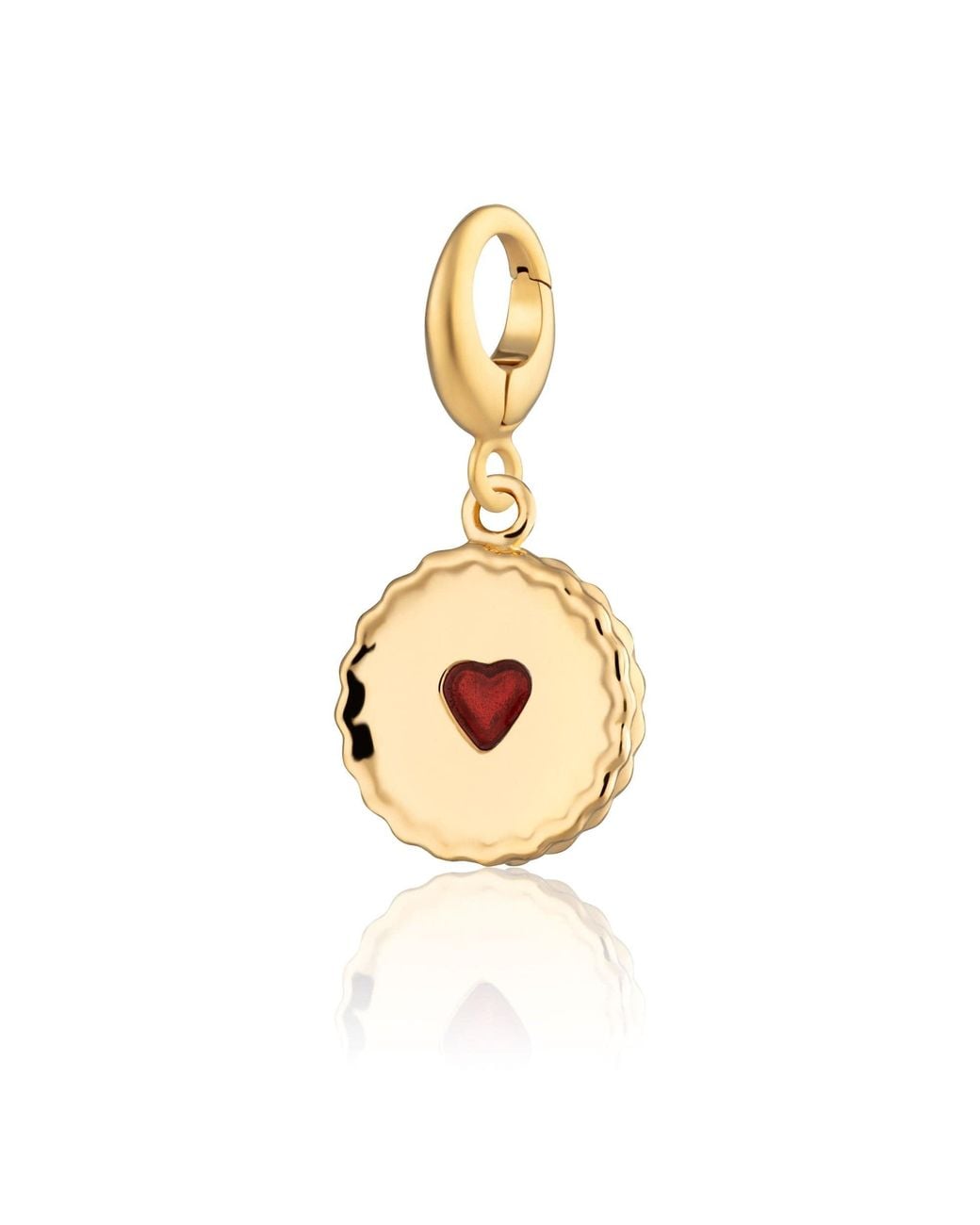 Lily Charmed Metallic Plated Jammie Dodger Charm