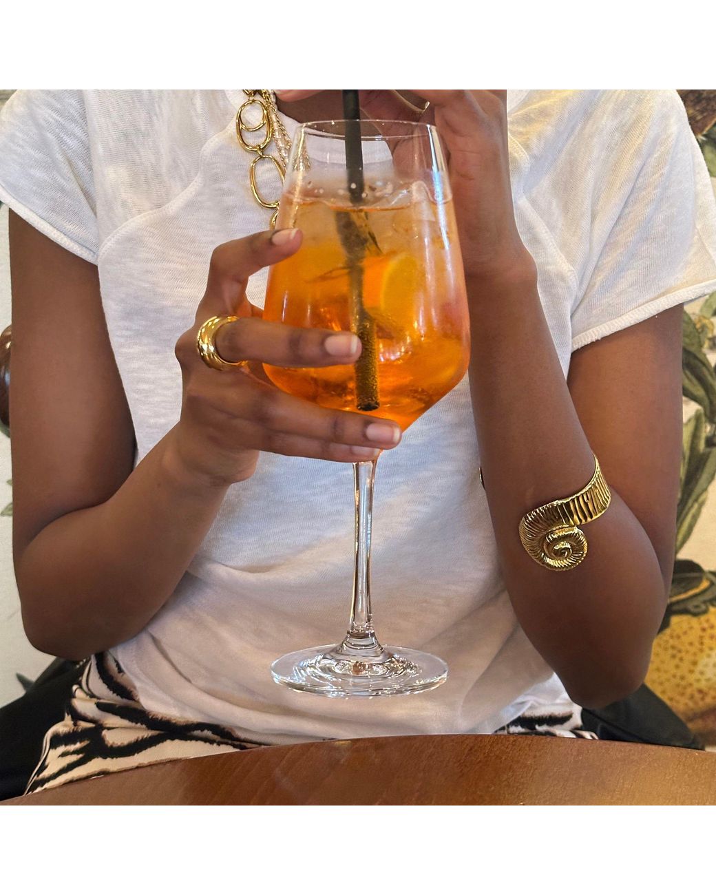 Smilla Brav Yellow Bold Shell Cuff Aleyna