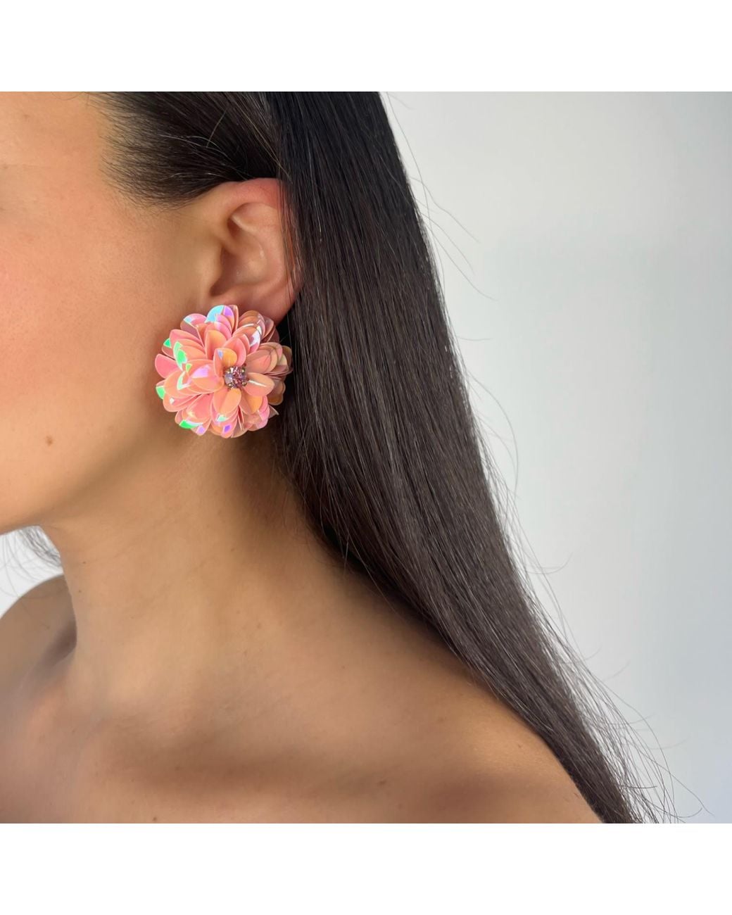 PINAR OZEVLAT Pink Blossom Studs