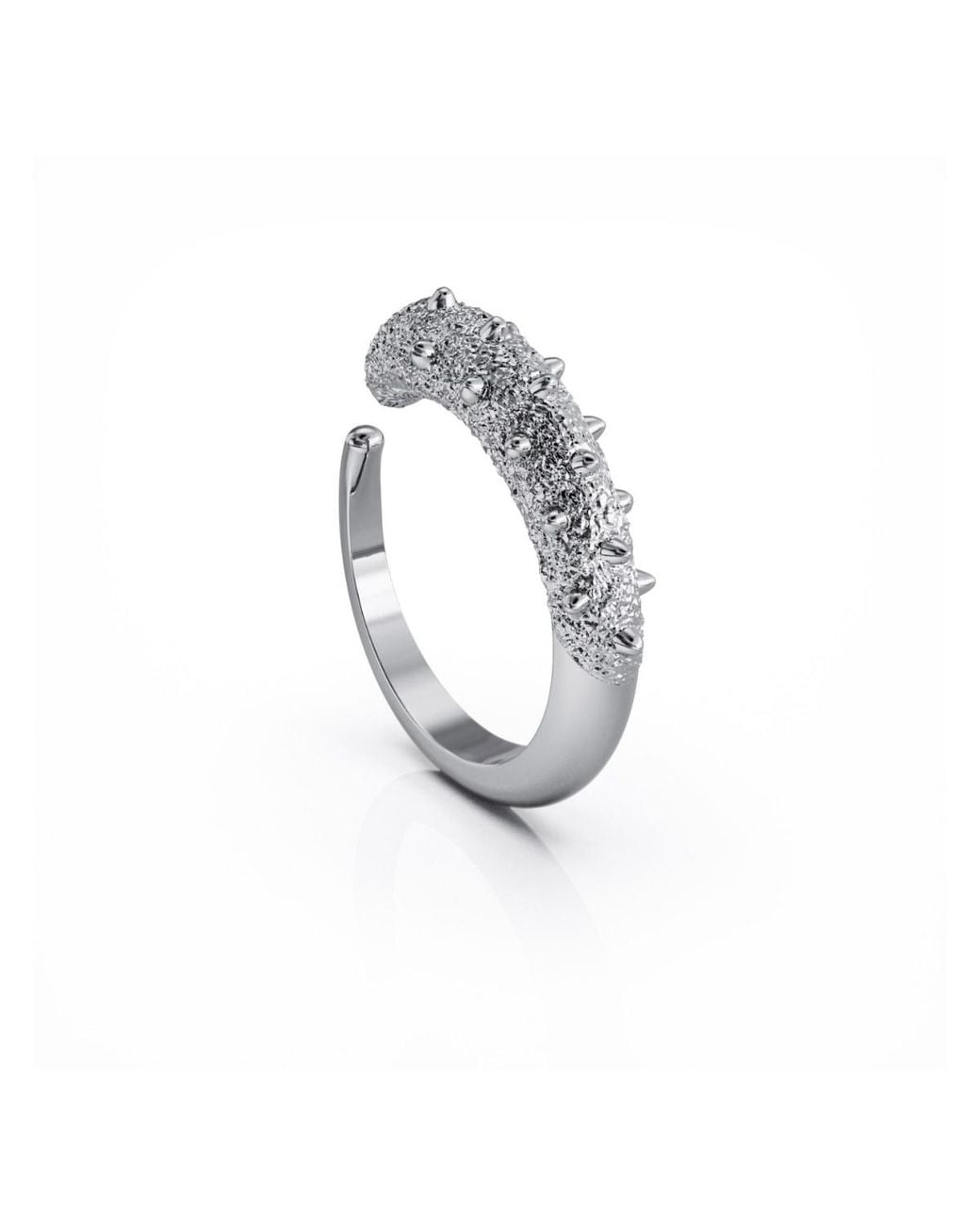 Linda Fiore Metallic Horn Ring Sterling