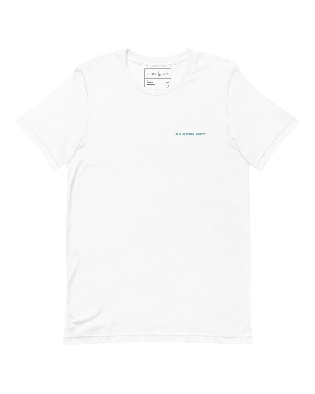 Anchor and Crew Blue Higher Grounds Postmark Organic Cotton T-Shirt