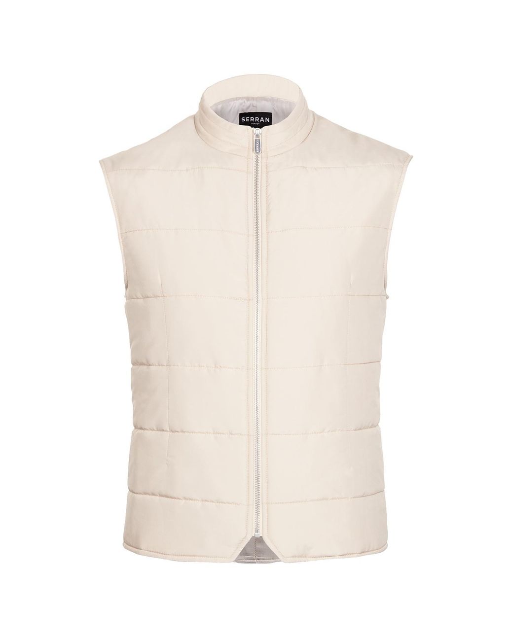 SEREN LONDON Natural Quilted Gilet for men