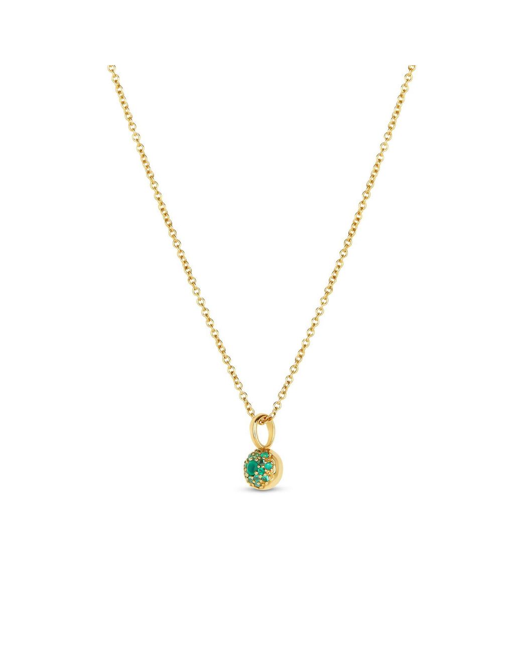 Dinny Hall Metallic Emerald Bon Bon Pendant