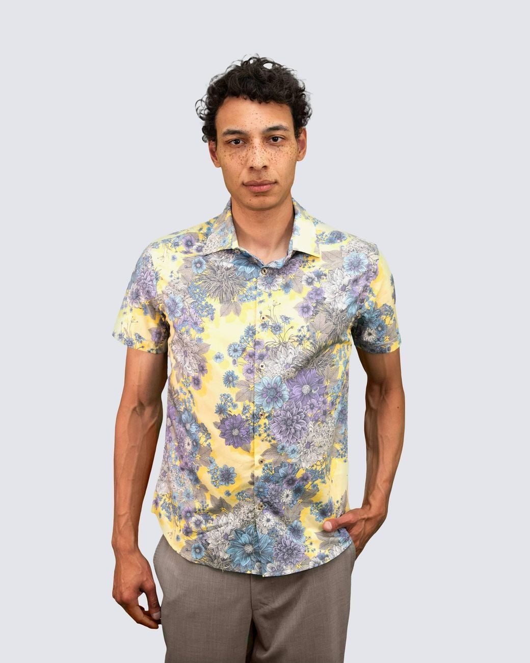 Lords of Harlech Blue Giles Dream Meadow Shirt for men