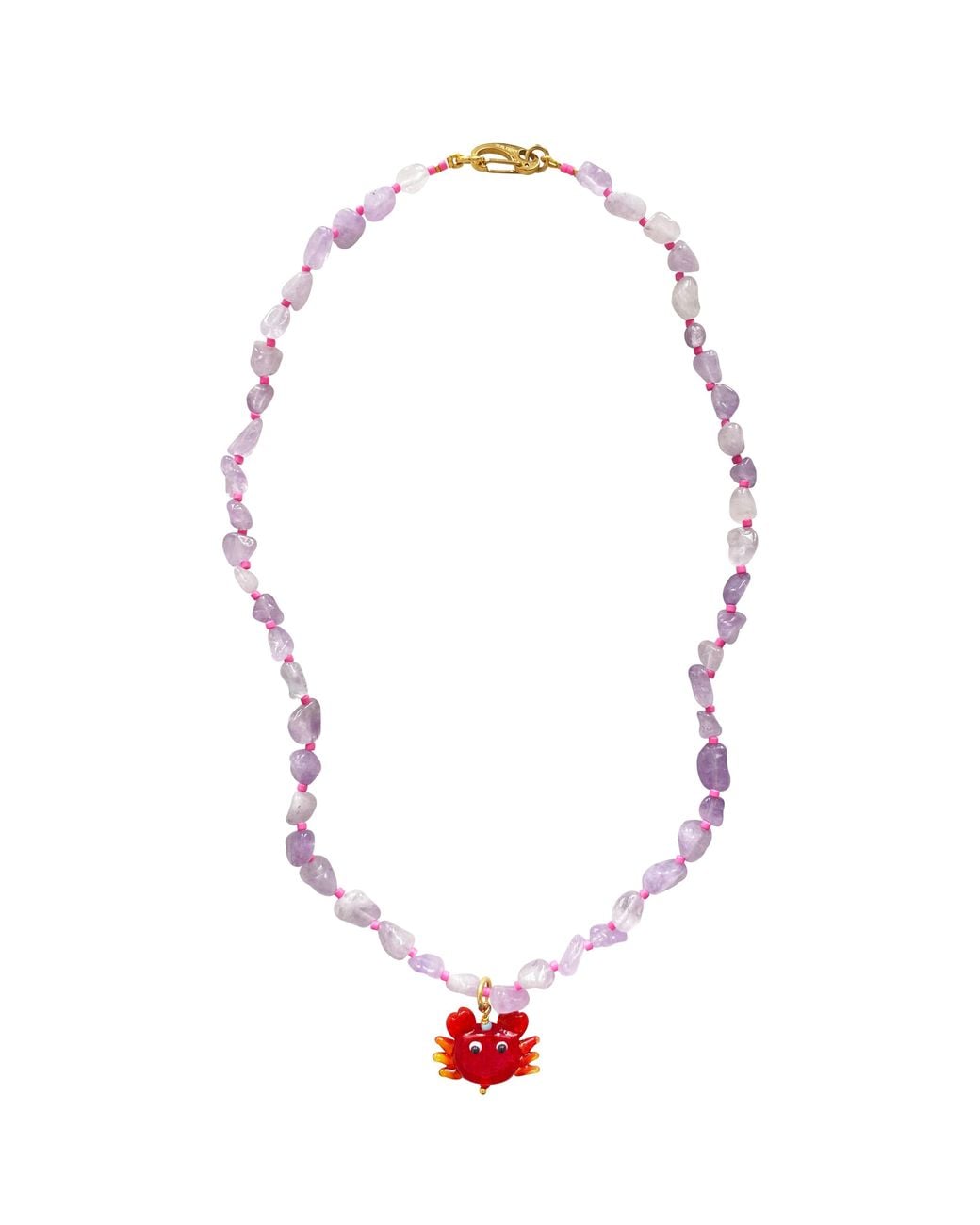 Smilla Brav Purple Holy Crab! Amethyst Necklace