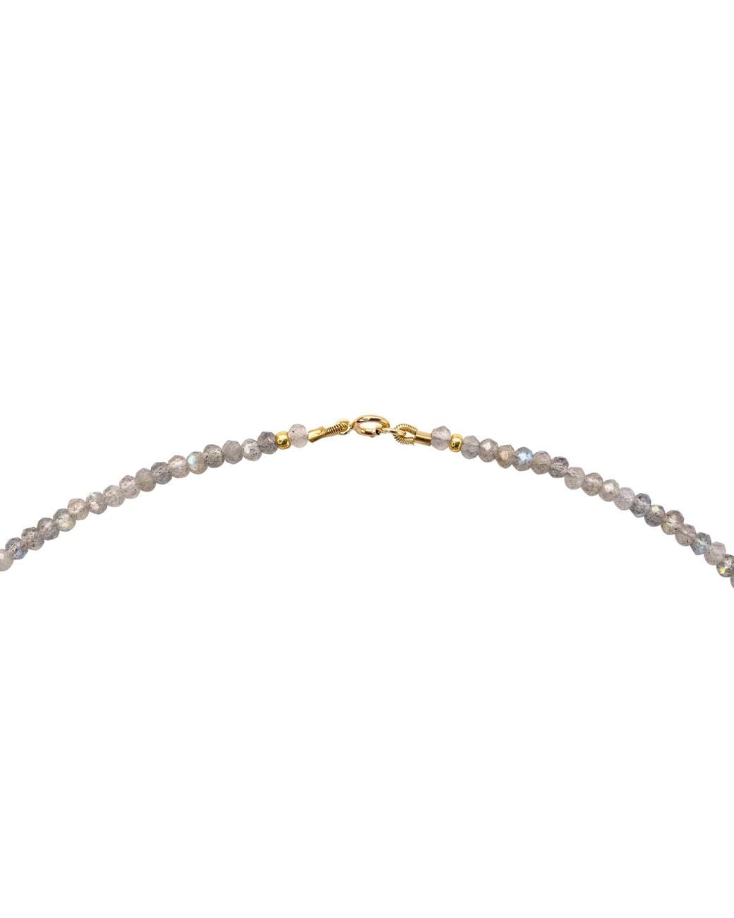 Bombyx House Metallic Tiny Labradorite Cluster Necklace