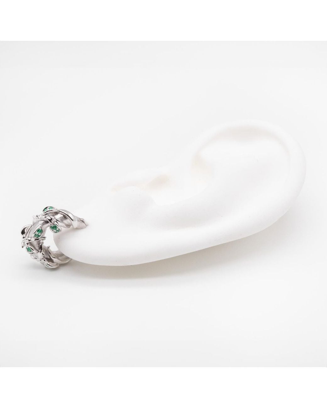 Kasun Metallic Enchanted Emerald Forest Hoop Earring