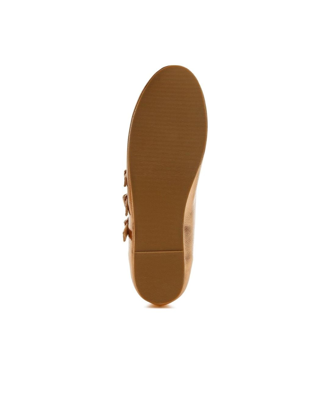 Rag & Co Natural Macarina Triple Strap Mary Jane Ballerinas