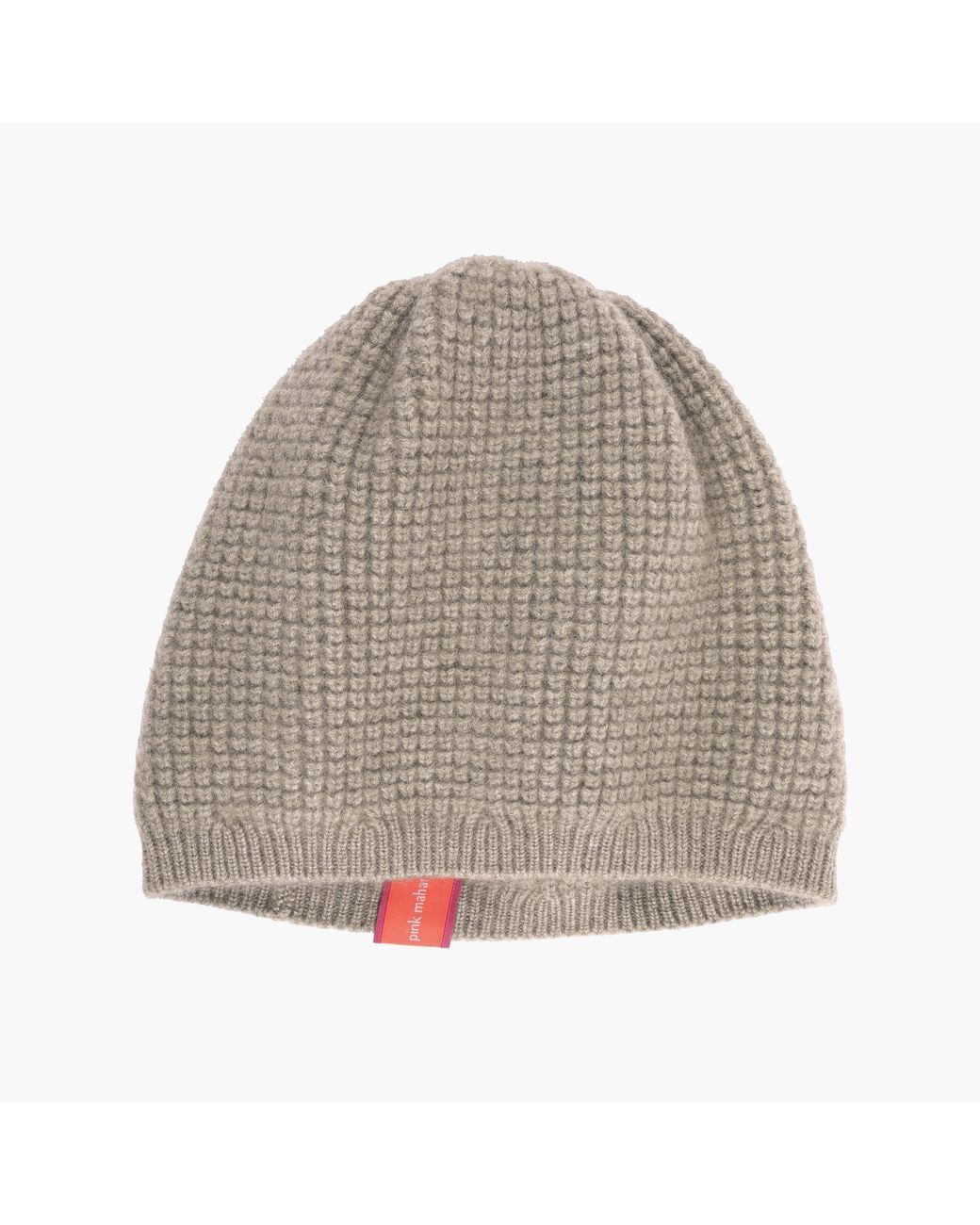 Pink Maharani Gray Neutrals Knitted Winter Beanie – Natural