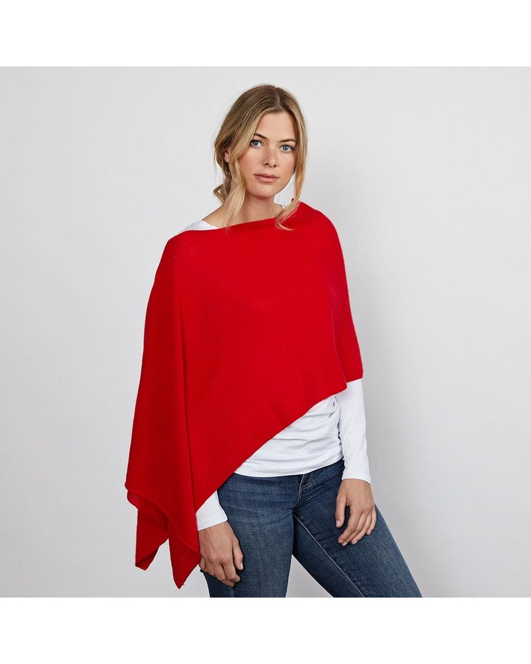 Cove Red Lucy Multi Way Cashmere Wrap