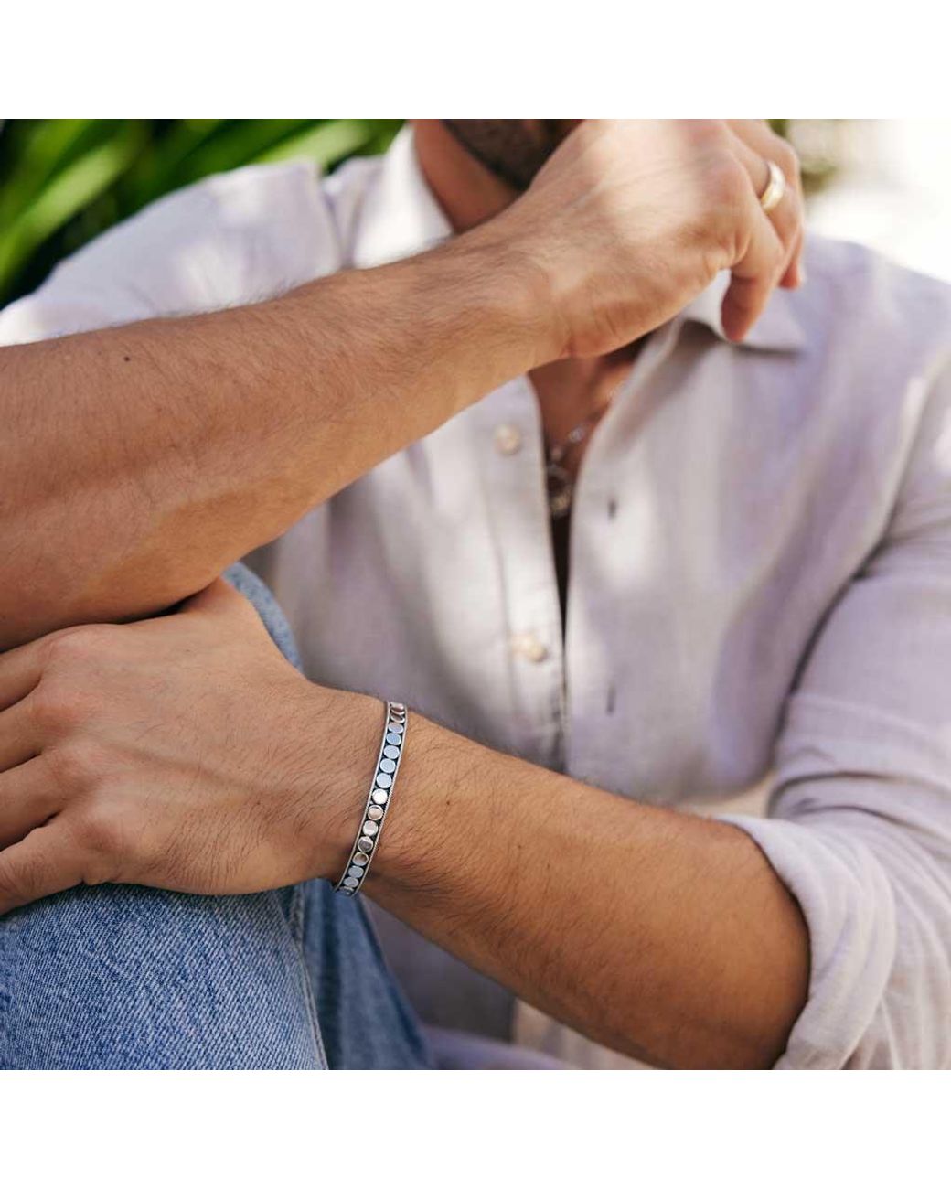 Charlotte's Web Jewellery Metallic Maharaja Cuff Bracelet for men
