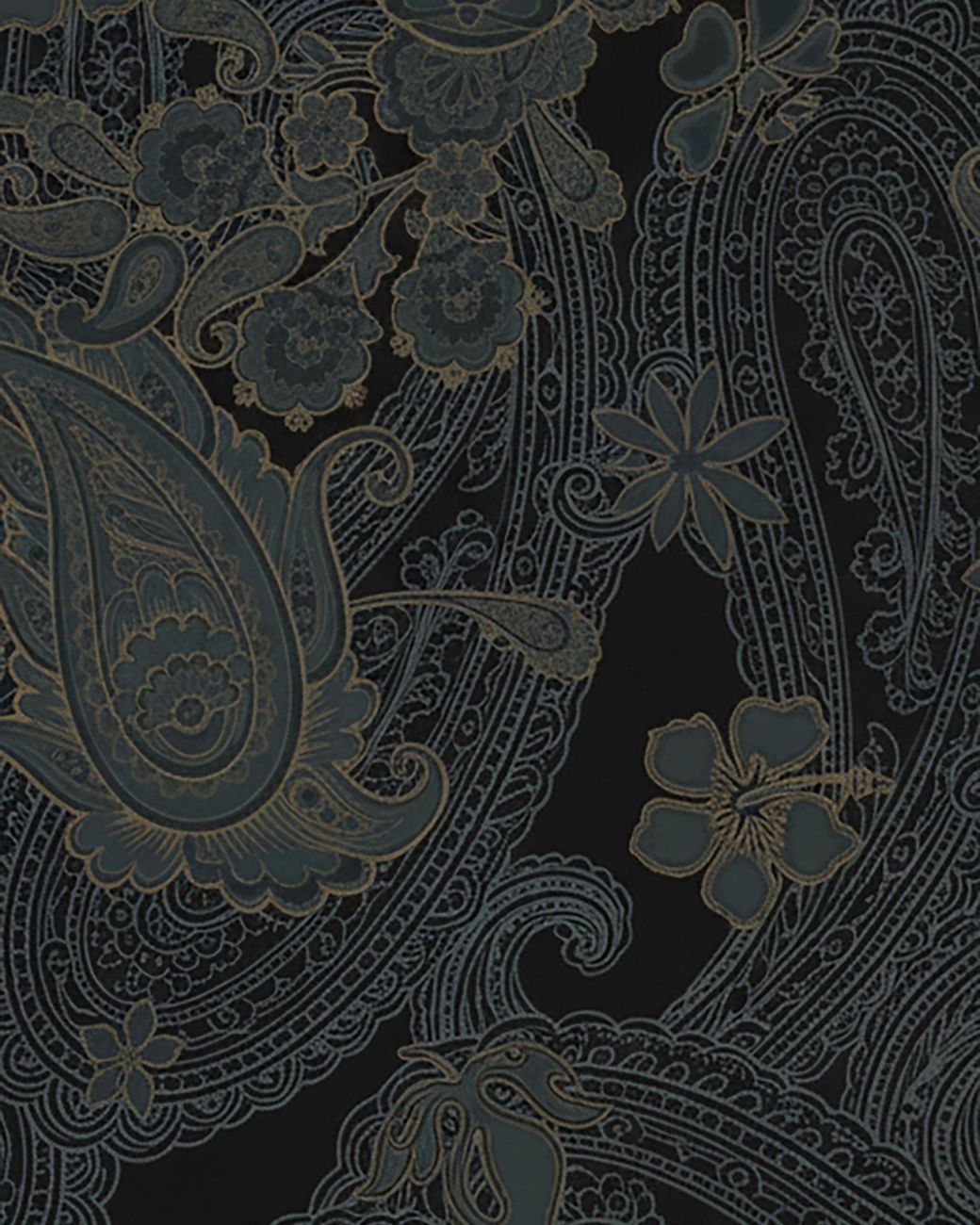 Lords of Harlech Blue Freda Paisley Explosion Tailored Short