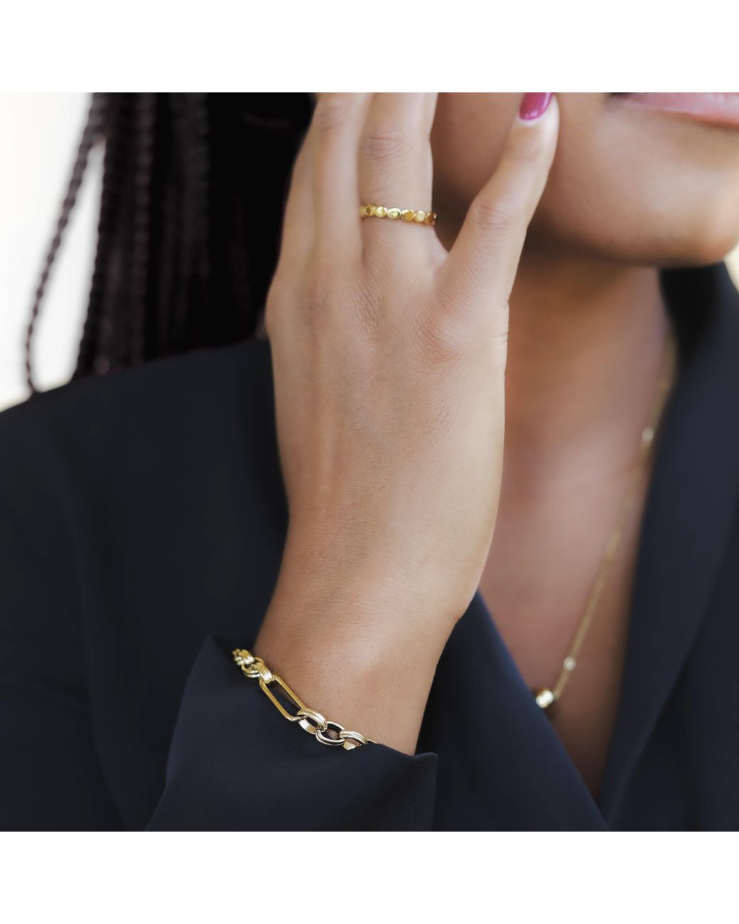 Lei & Mar Co. Metallic The Noura Ring
