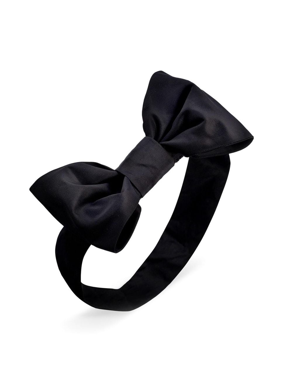 Sibi Hats Black Bissi Taffeta Bow Headband