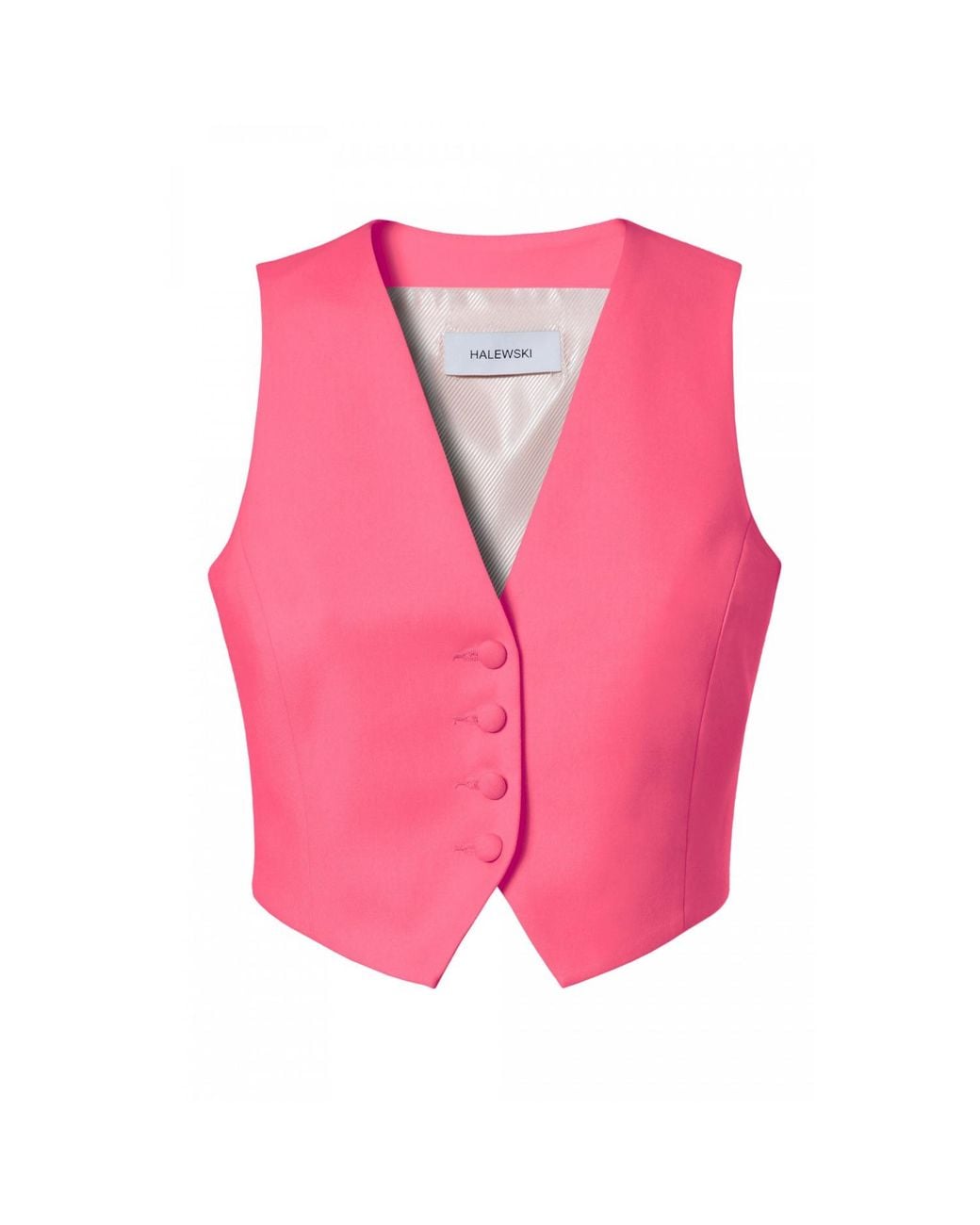 AGGI by HALEWSKI Pink Sylvia Barbie Suit Vest