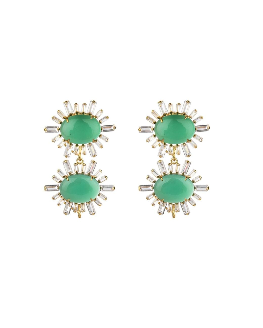 Bounkit Green Ann Margaret Earrings