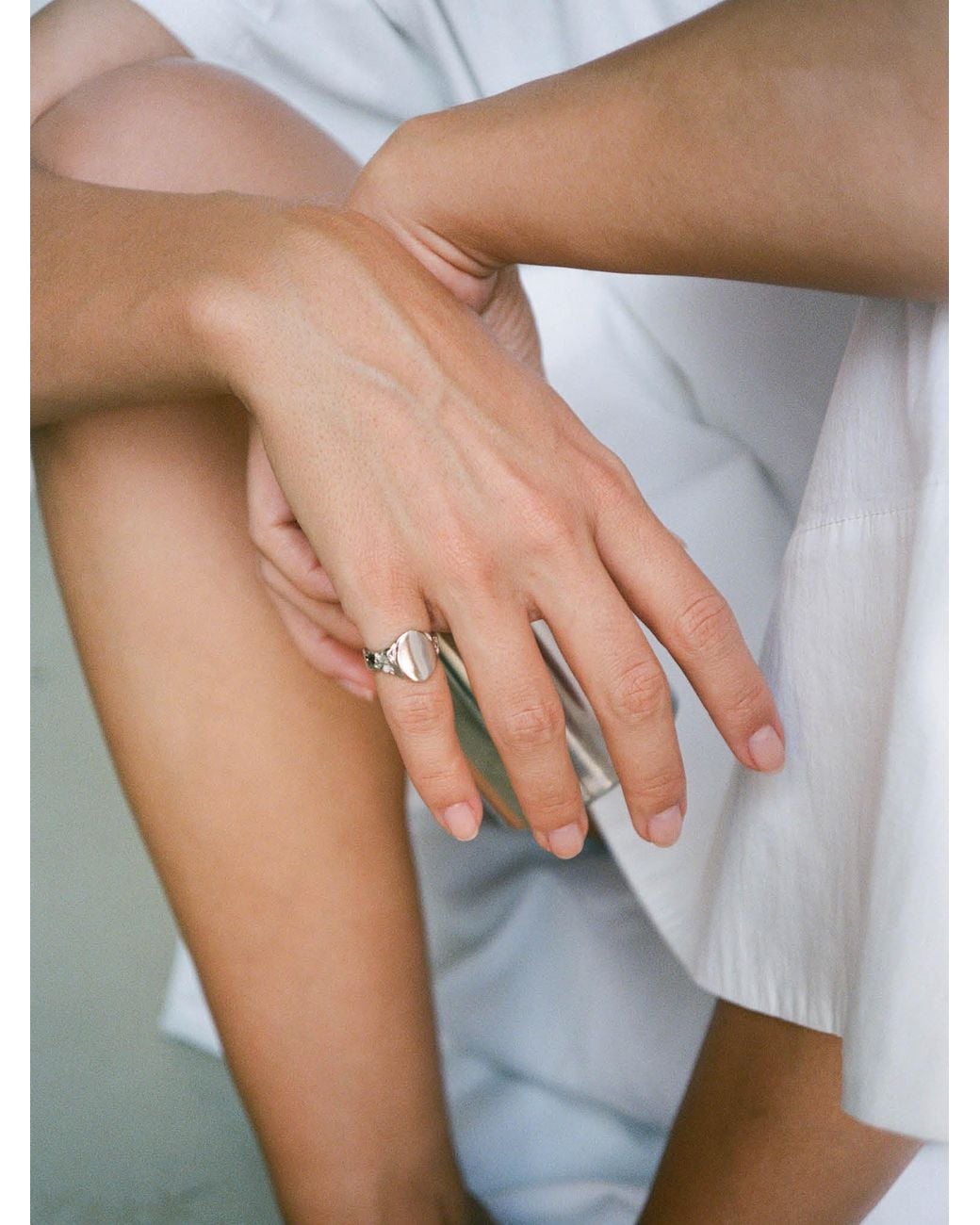 EVA REMENYI Metallic Talisman Pinky Ring