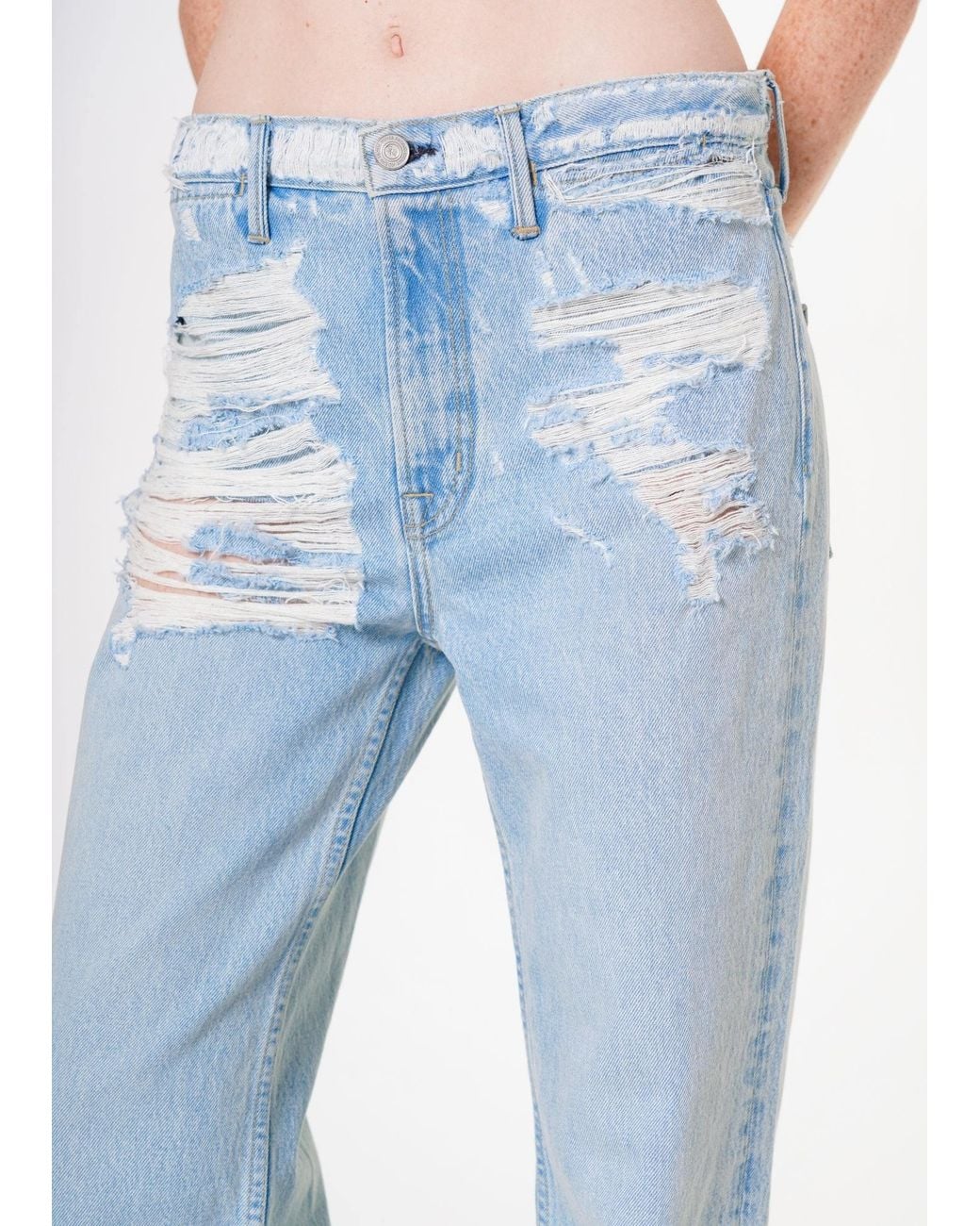 NOEND Blue Alison High Rise Wide Leg