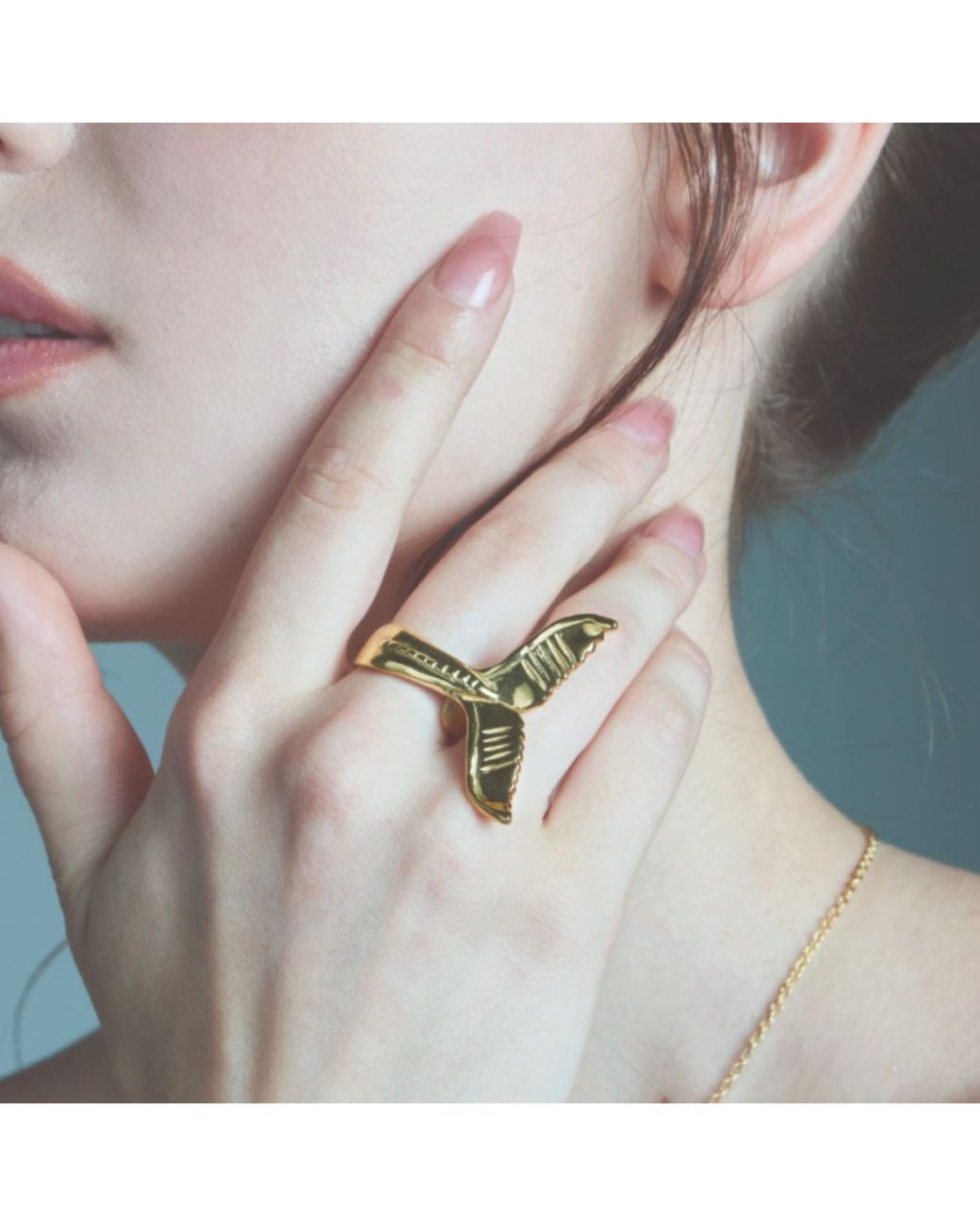 Sophie Simone Designs Metallic Whale Tail Ring