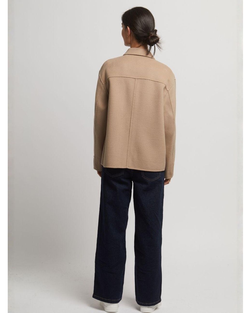 Guards London Brown Neutrals Joanna Wool Cashmere Short Jacket