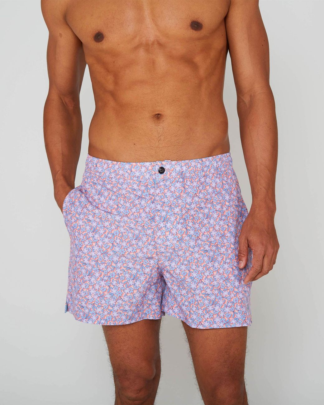 Lords of Harlech Purple Quack Lawn Swim Short for men