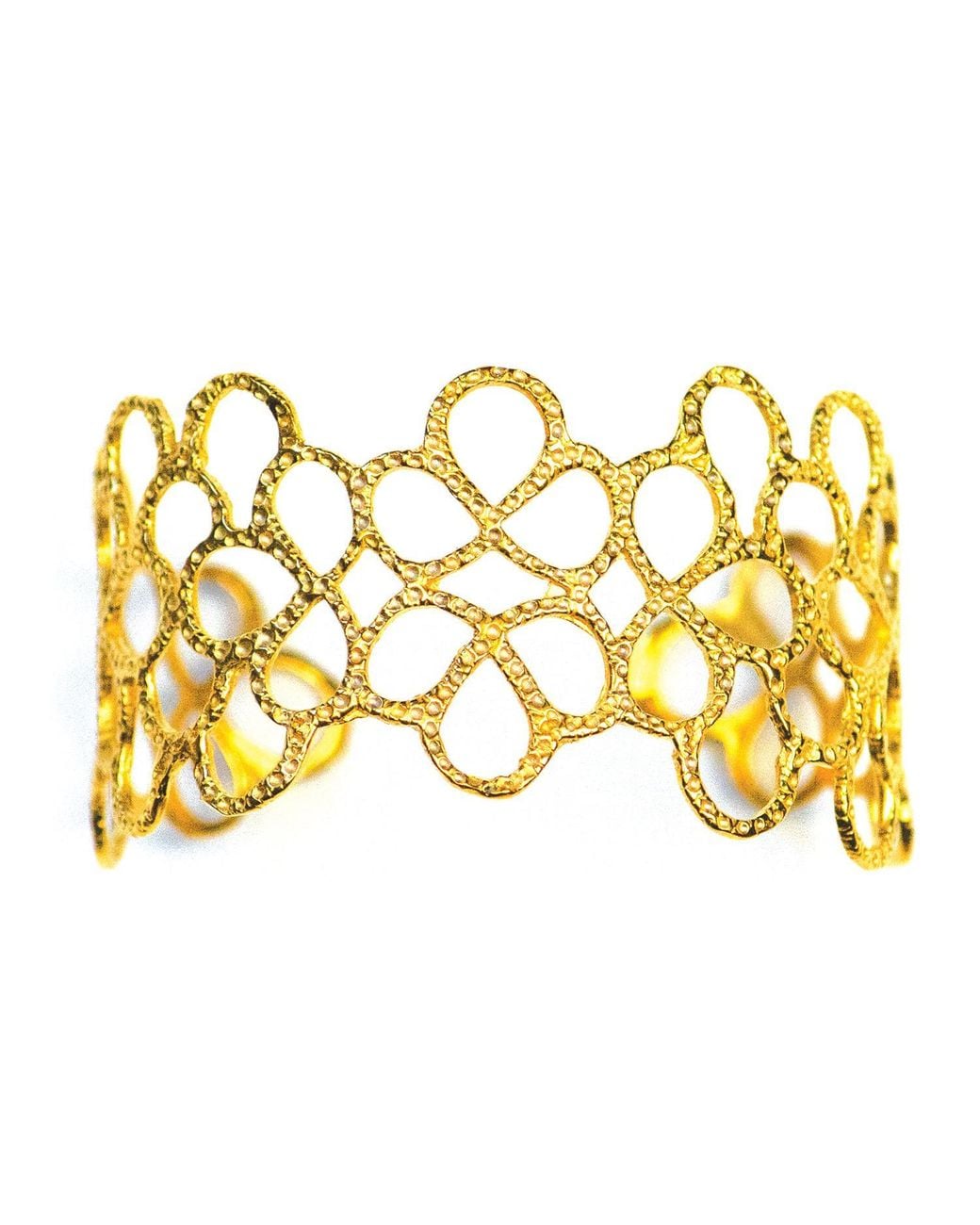 Lexi Jewelry Metallic Lace Cuff Bracelet