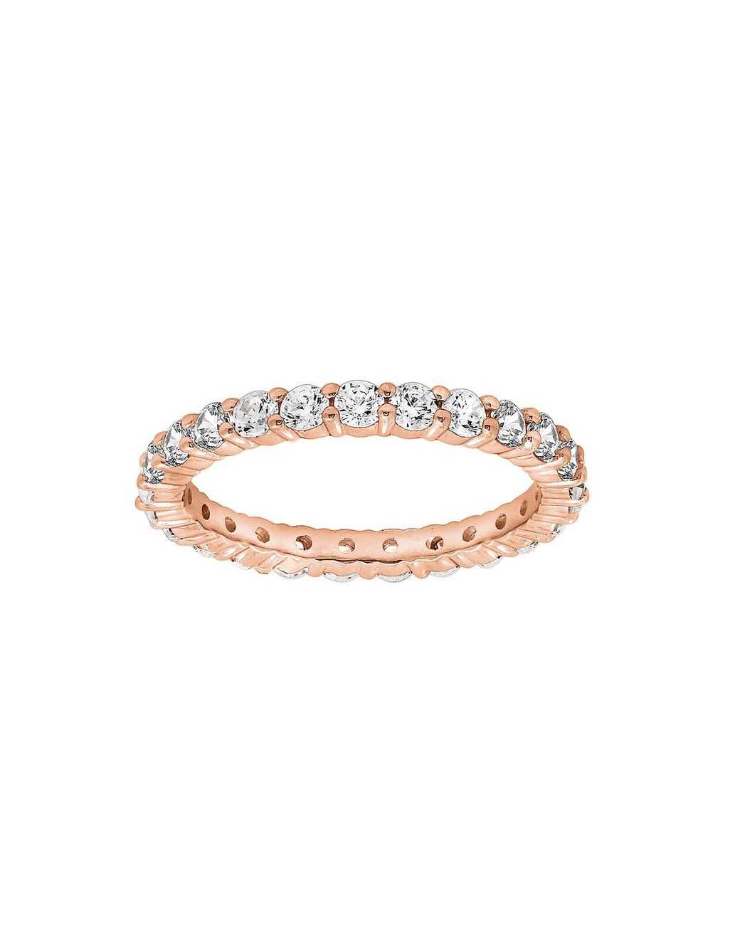 Diamonbliss Pink Two Carats Round Eternity Ring