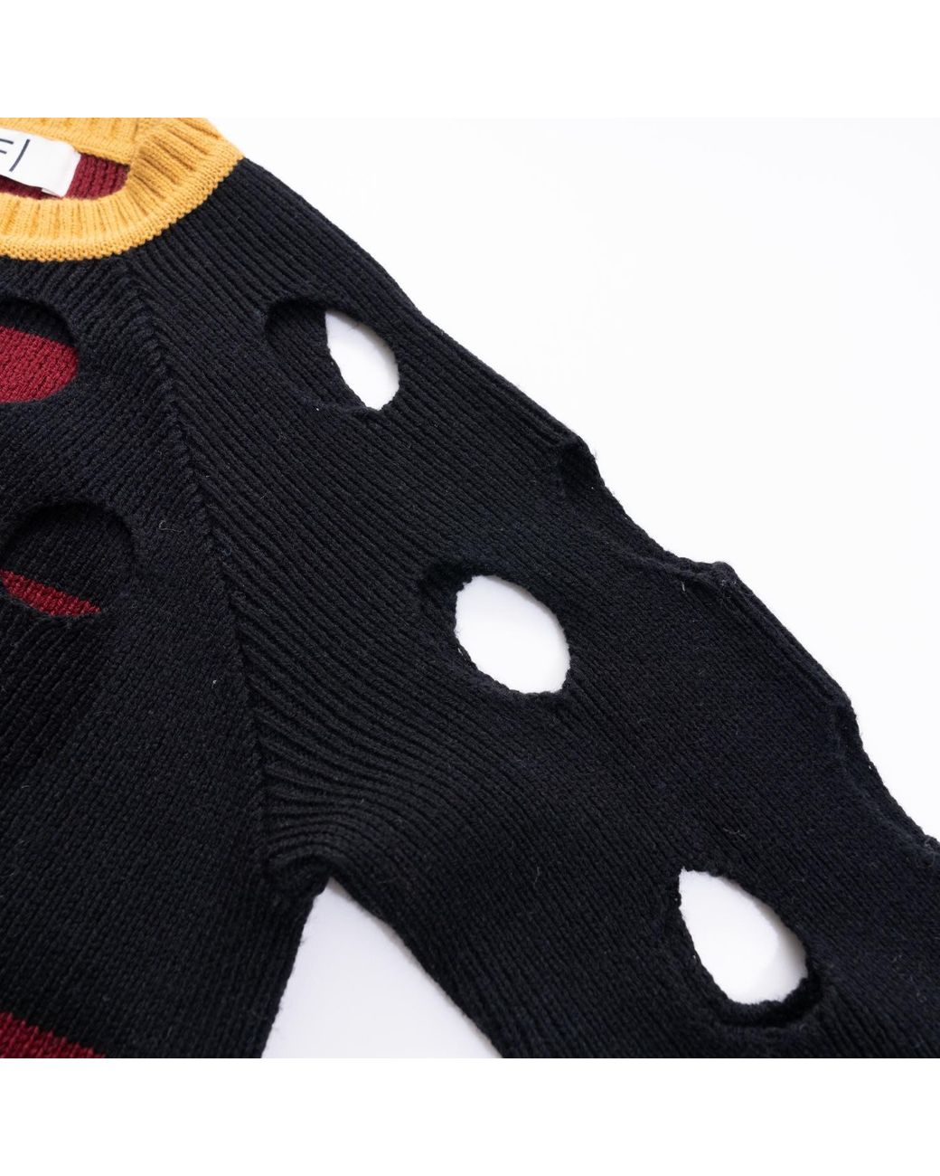 Fully Fashioning Black Brooke Sweater