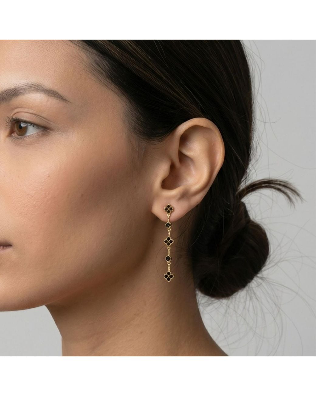 Uchi and Soto Metallic Kinmokusei Drop Earrings