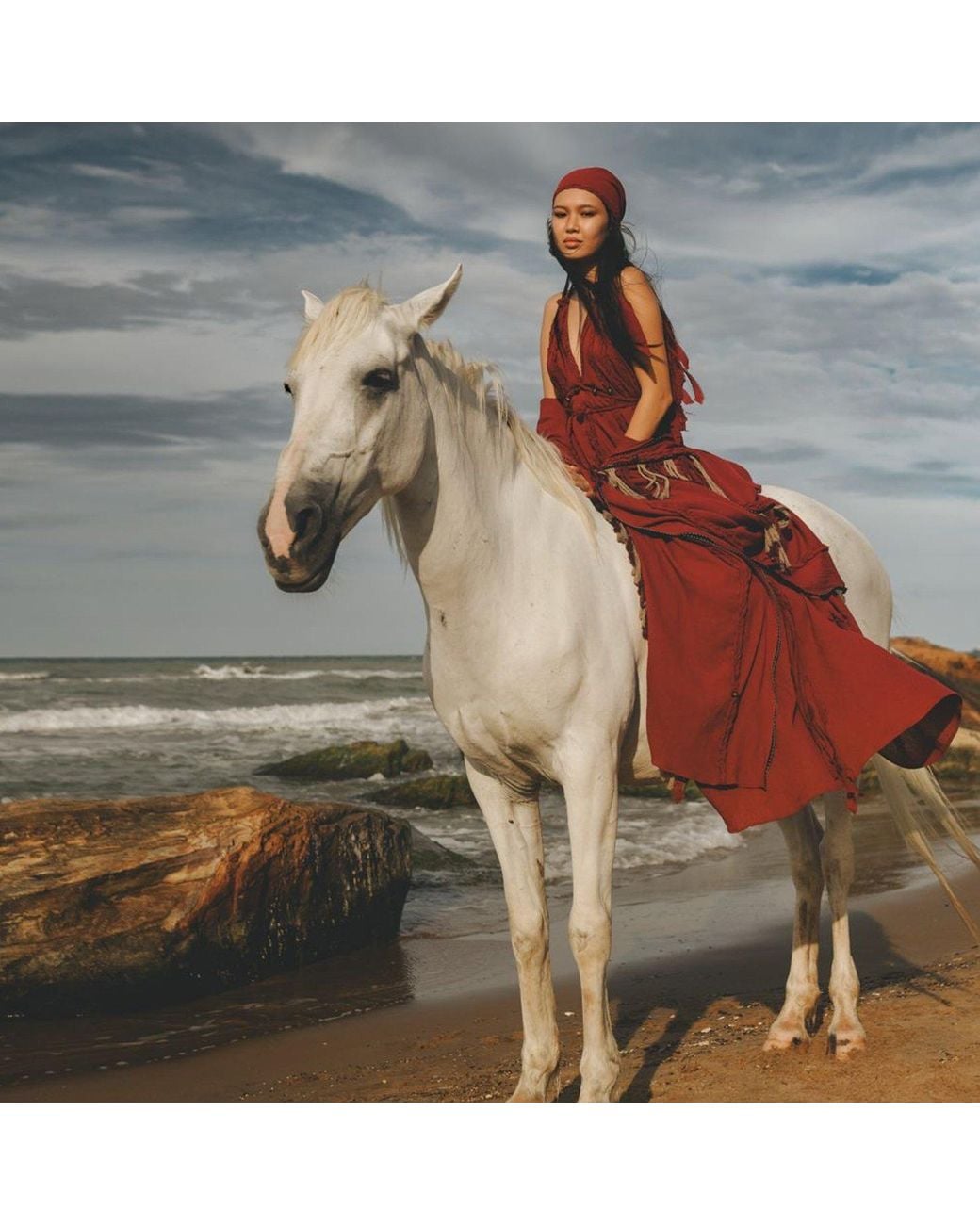 Zhenabia Red Kismet Dress