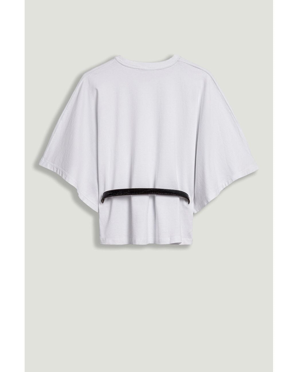 Nocturne White Belted Oversized T-Shirt