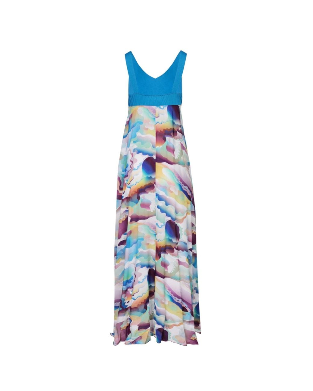 Oh!Zuza Blue Long Flowy Ecovero Viscose Dress