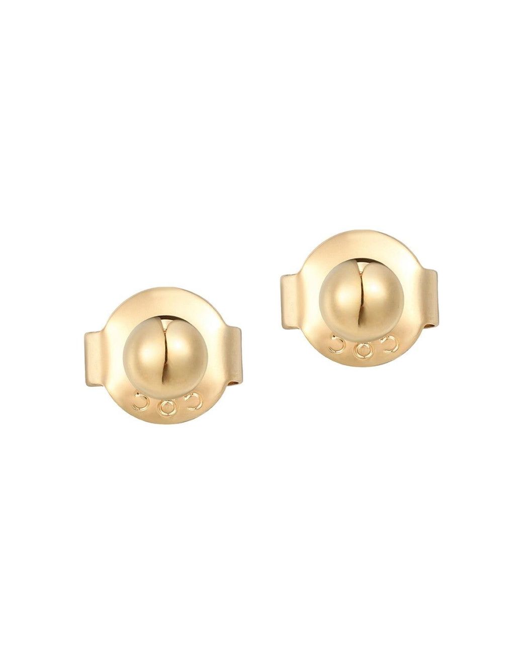 Larisa Beaumont Metallic Mini Honesty 14K Solid Sphere Stud