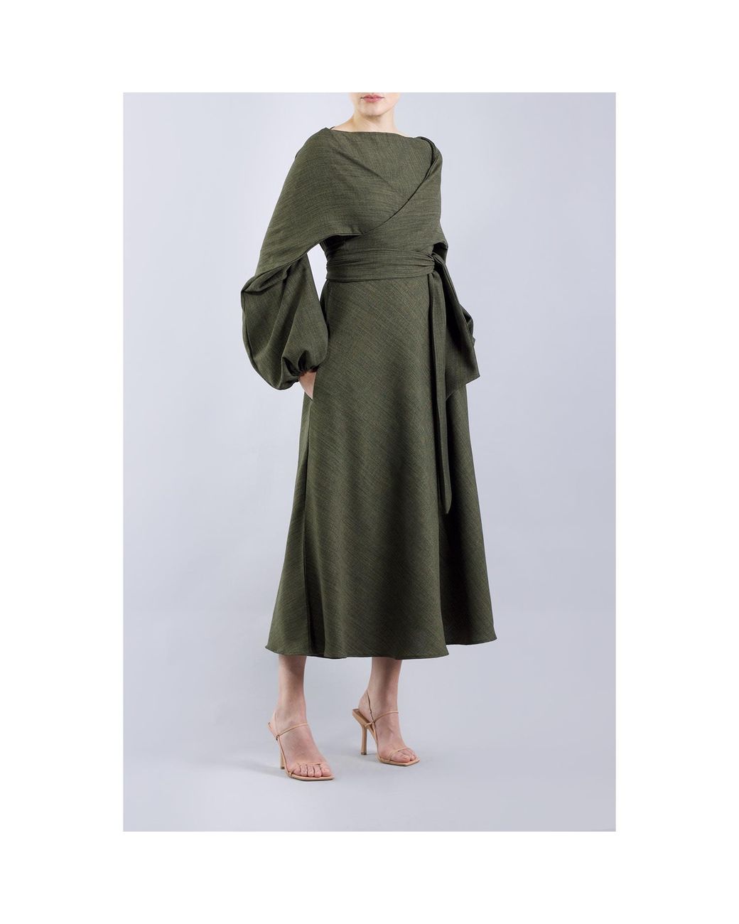 Meem Label Green Crawford Midi Dress