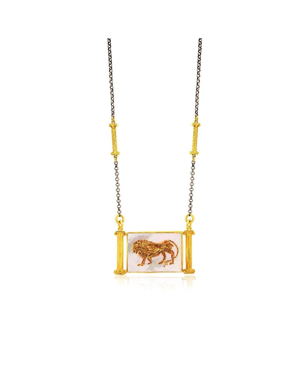 Ece London Metallic The Aslan I V Necklace