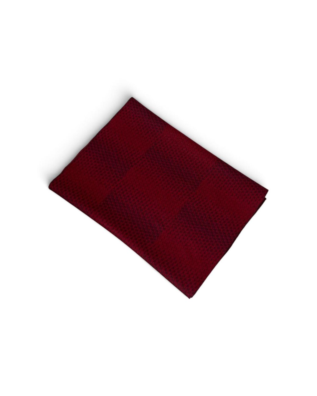 SEREN LONDON Red Berry Two-Tone Wool Scarf