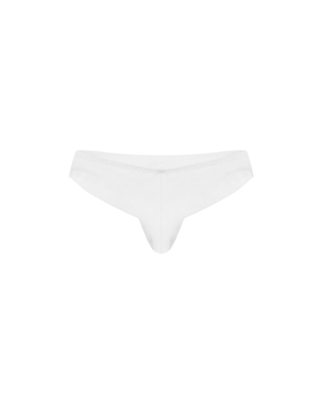 Zhilyova White Unnamed Thong