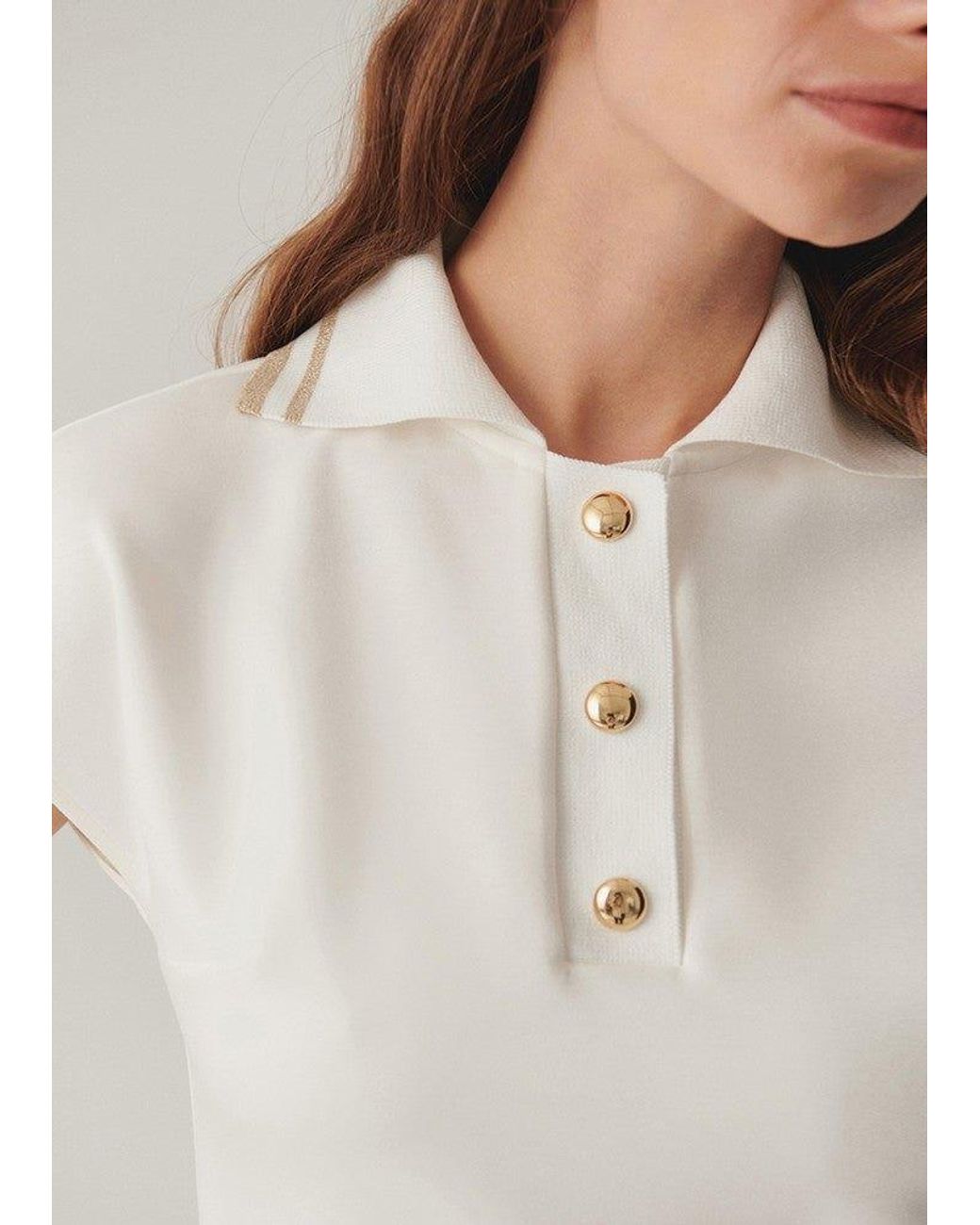 Exquise White Neutrals Regular Minimalist Crystal Pocket Juniper Tee