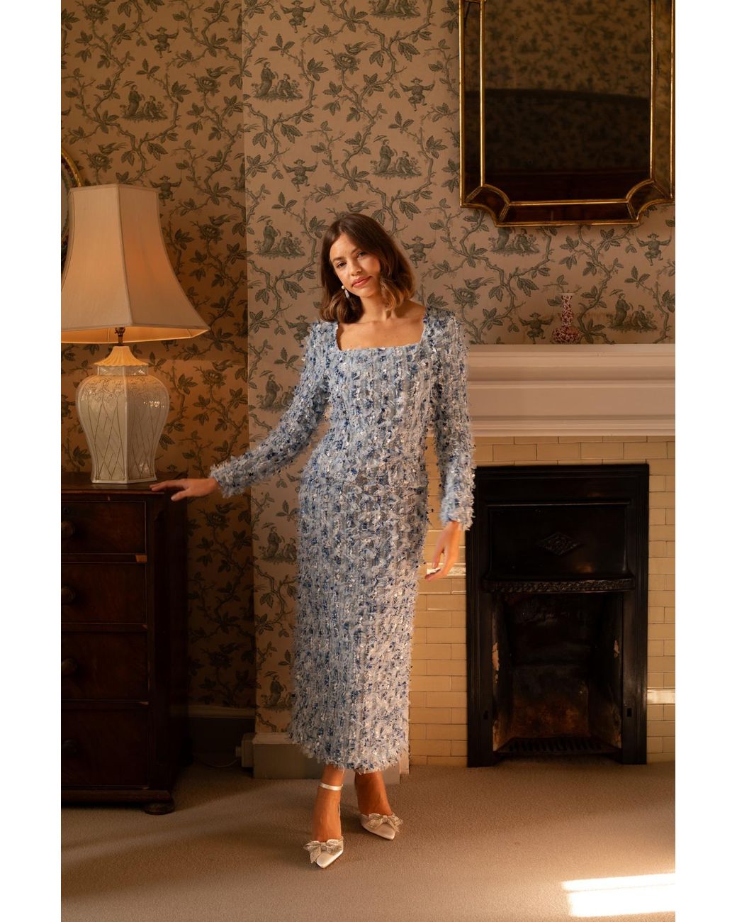 Hortons England Blue Serena Dress