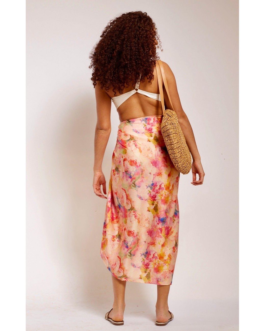 Yomisma Pink Signature Wrap Sarong