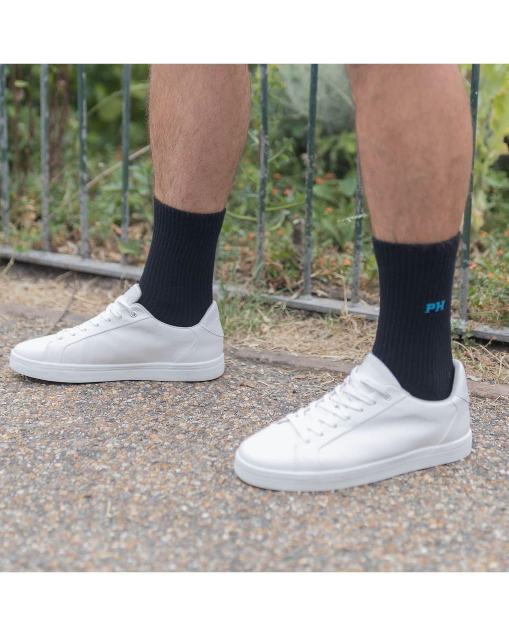 Peper Harow - Made in England Black Three Pack Sport Socks – for men