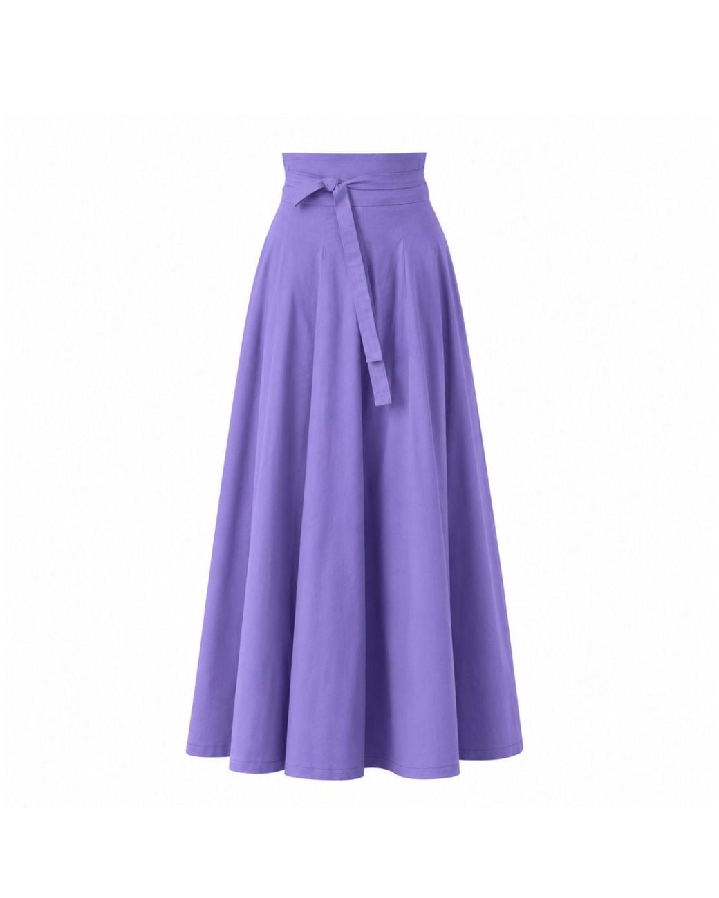 Nikka Place Purple High Waisted A-Line Maxi Skirt